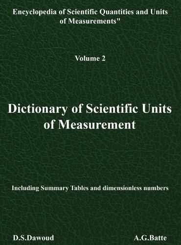 Cover image for Dictionary of Scientific Units of Measurement - Volume II