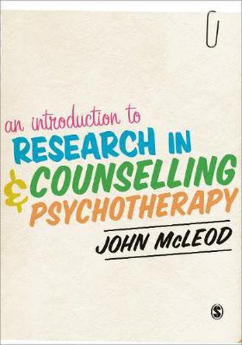 Cover image for An Introduction to Research in Counselling and Psychotherapy