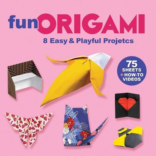 Cover image for Fun Origami: 8 Easy & Playful Projects with 75 Sheets of Origami Paper + How-To Videos