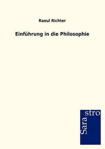 Cover image for Einfuhrung in die Philosophie
