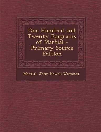 Cover image for One Hundred and Twenty Epigrams of Martial