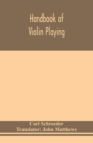 Handbook of violin playing