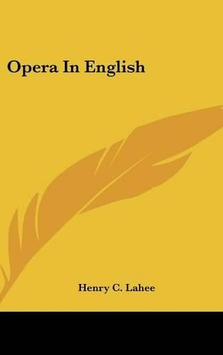 Cover image for Opera in English