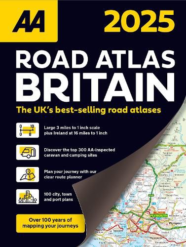 Cover image for AA Road Atlas Britain 2025 2025