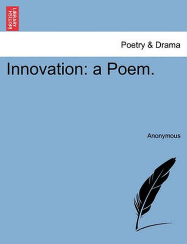 Cover image for Innovation: A Poem.