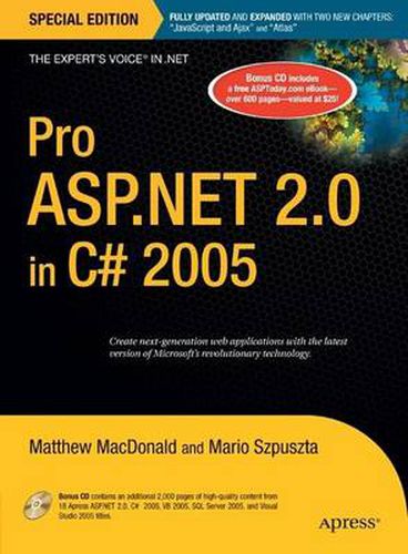 Cover image for Pro ASP.NET 2.0 in C# 2005, Special Edition