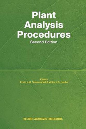 Cover image for Plant Analysis Procedures