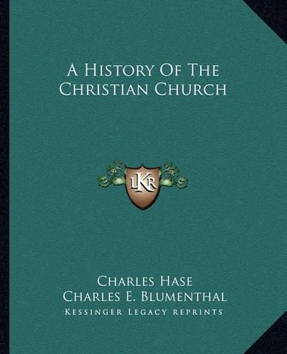 Cover image for A History of the Christian Church