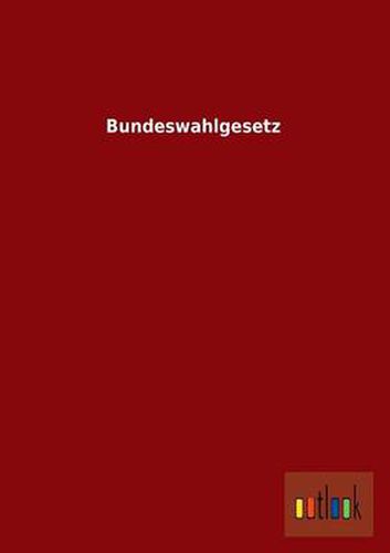 Cover image for Bundeswahlgesetz