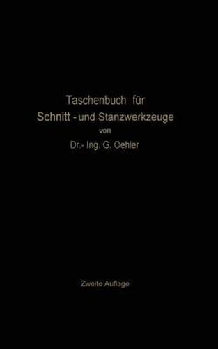 Cover image for Taschenbuch Fur Schnitt- Und Stanzwerkzeuge