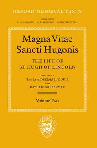 Cover image for Magna Vita Sancti Hugonis: Volume II