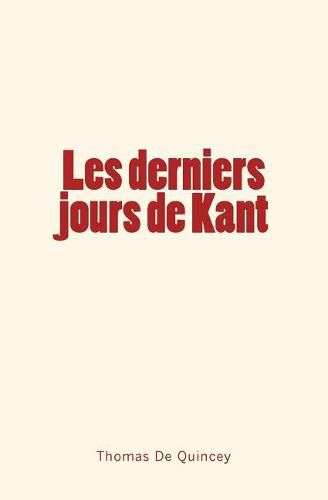 Cover image for Les derniers jours de Kant
