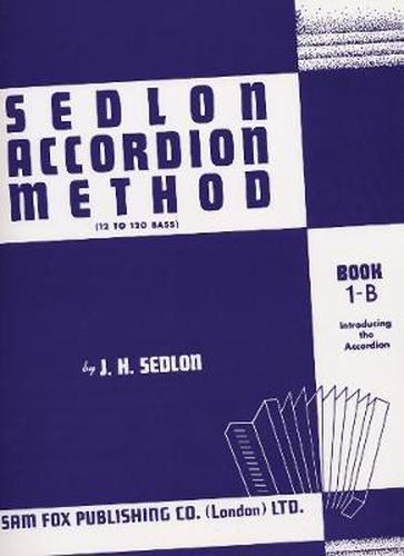 Cover image for Sedlon Accordion Method Book 1B