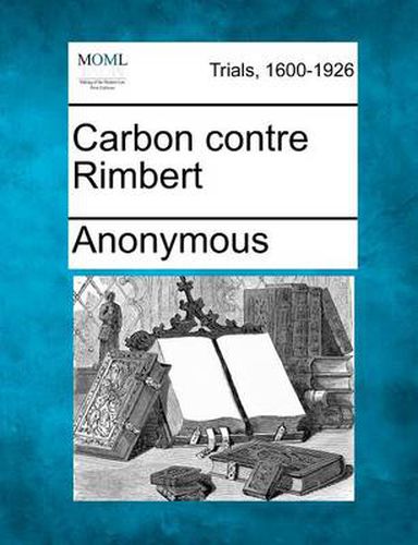 Cover image for Carbon Contre Rimbert