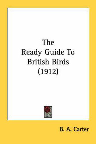 Cover image for The Ready Guide to British Birds (1912)