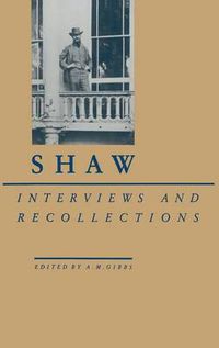 Cover image for Shaw: Interviews and Recollections