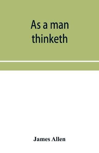 Cover image for As a man thinketh