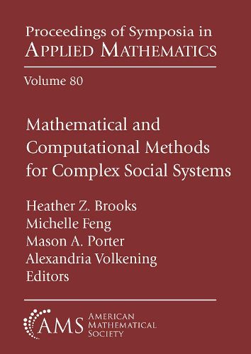 Cover image for Mathematical and Computational Methods for Complex Social Systems