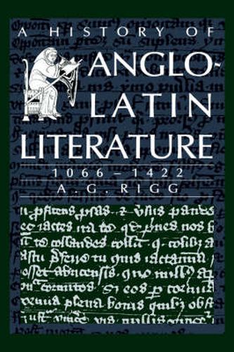 Cover image for A History of Anglo-Latin Literature, 1066-1422