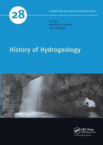 Cover image for History of Hydrogeology