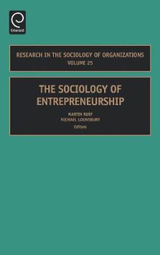 Cover image for The Sociology of Entrepreneurship