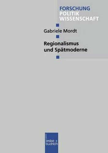 Cover image for Regionalismus Und Spatmoderne