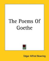 Cover image for The Poems Of Goethe