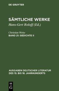 Cover image for Samtliche Werke, Band 21, Gedichte II