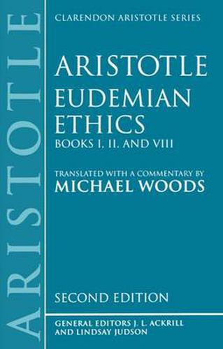 Cover image for Eudemian Ethics Books I, II, and VIII