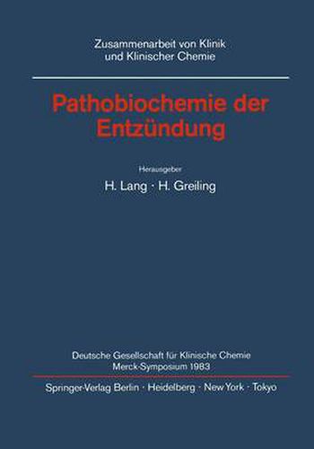 Cover image for Pathobiochemie der Entzundung