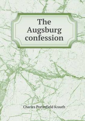 Cover image for The Augsburg confession