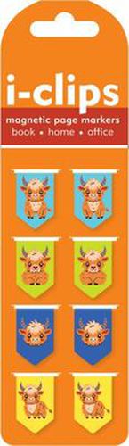 Cover image for Highland Cows I-Clips Magnetic Page Markers (set Of 8)