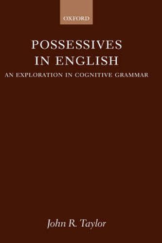 Cover image for Possessives in English: An Exploration in Cognitive Grammar