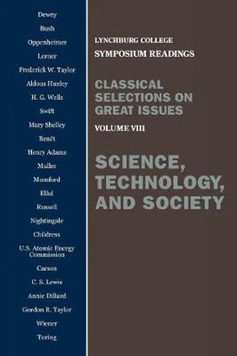 Cover image for Science, Technology, and Society: Voulume VIII