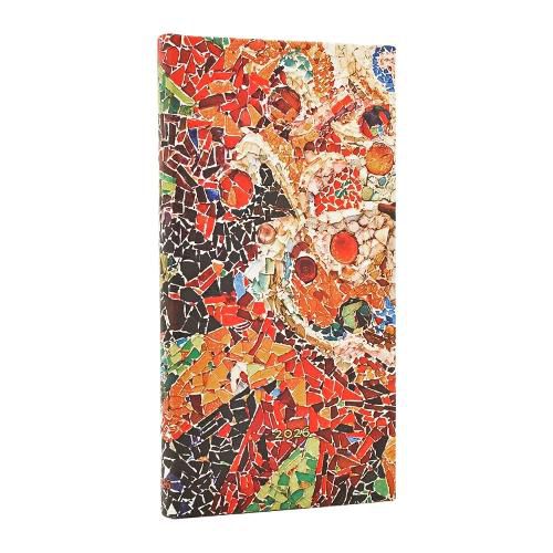 Cover image for 2026 Gaudi's Sun (Gaudi's Mosaics) Slim 12-month Horizontal Hardcover Flexi Dayplanner 2026 (Elastic Band Closure)
