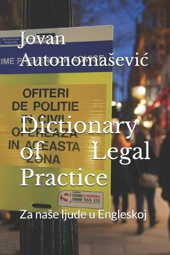 Cover image for Dictionary of Legal Practice: Za nase ljude u Engleskoj