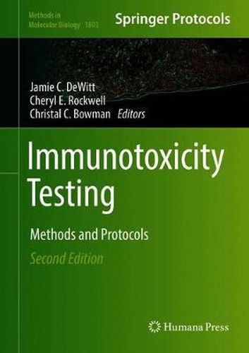 Cover image for Immunotoxicity Testing: Methods and Protocols