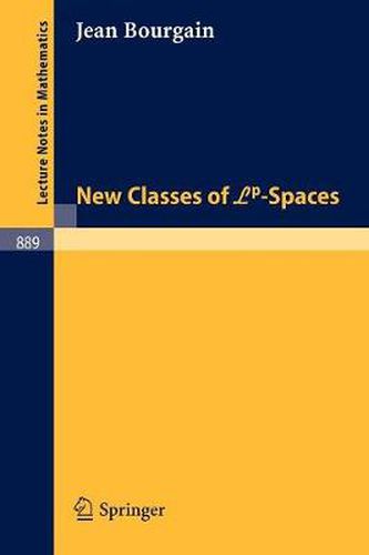 Cover image for New Classes of Lp-Spaces