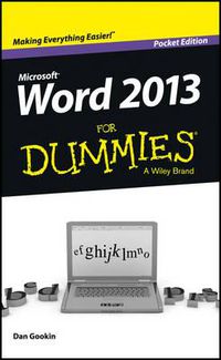 Cover image for Word 2013 for Dummies