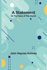 Cover image for A Statement