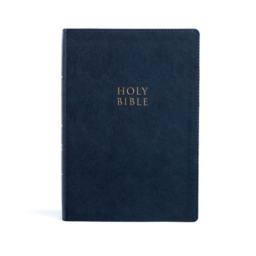 Cover image for CSB Super Giant Print Reference Bible, Navy, Indexed