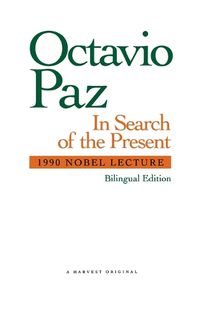 Cover image for In Search of the Present: Nobel Lecture 1990