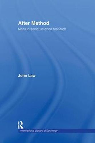 Cover image for After Method: Mess in Social Science Research