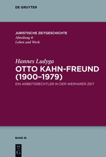 Cover image for Otto Kahn-Freund (1900-1979)