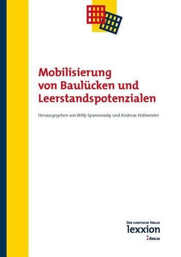 Cover image for Mobilisierung Von Baulucken Und Leerstandspotenzialen