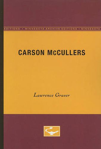 Carson McCullers: University of Minnesota Pamphlets on American Writers