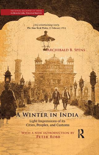 Cover image for A Winter in India: Light Impressions of its Cities, Peoples and Customs