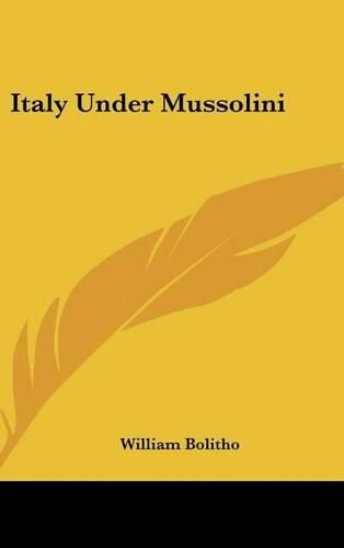 Cover image for Italy Under Mussolini
