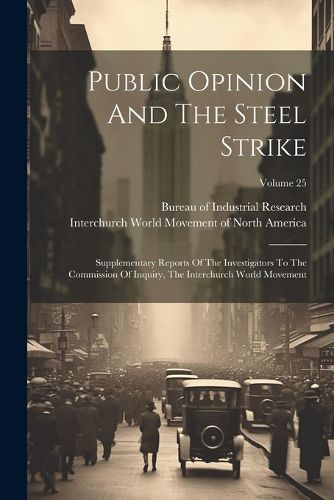 Cover image for Public Opinion And The Steel Strike