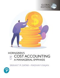 Cover image for Horngren's Cost Accounting, Global Edition + MyLab Accounting, with Pearson eText